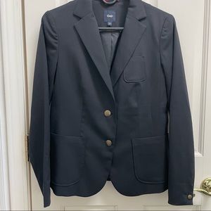 NWOT Gap Dark Navy Wool Blazer Women's Size 2
